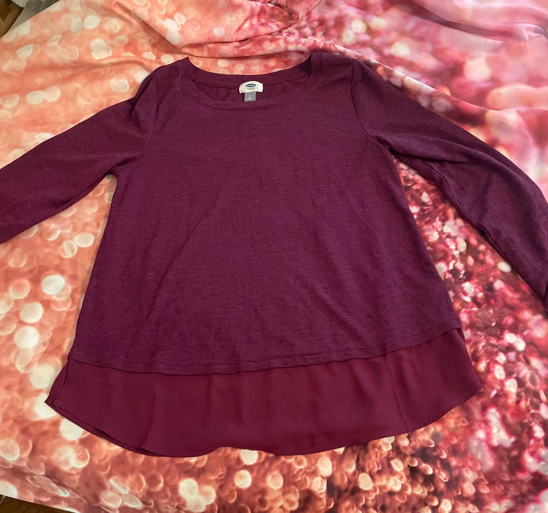 Pink Long Sleeve Sweater Top - Image 7