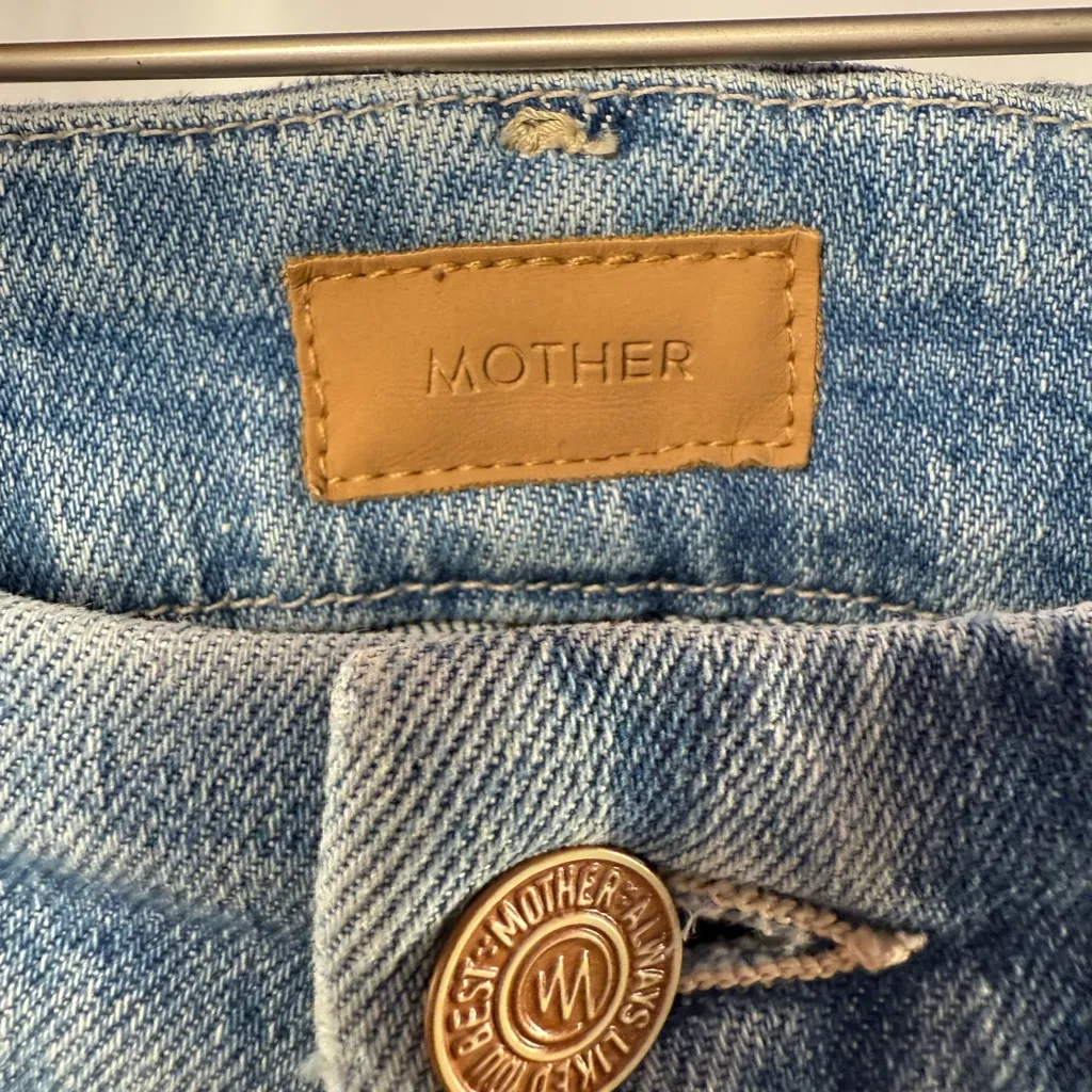 MOTHER Looker Ankle Fray Skinny Jeans in Love Gun Blue Size 25‎ - Image 8