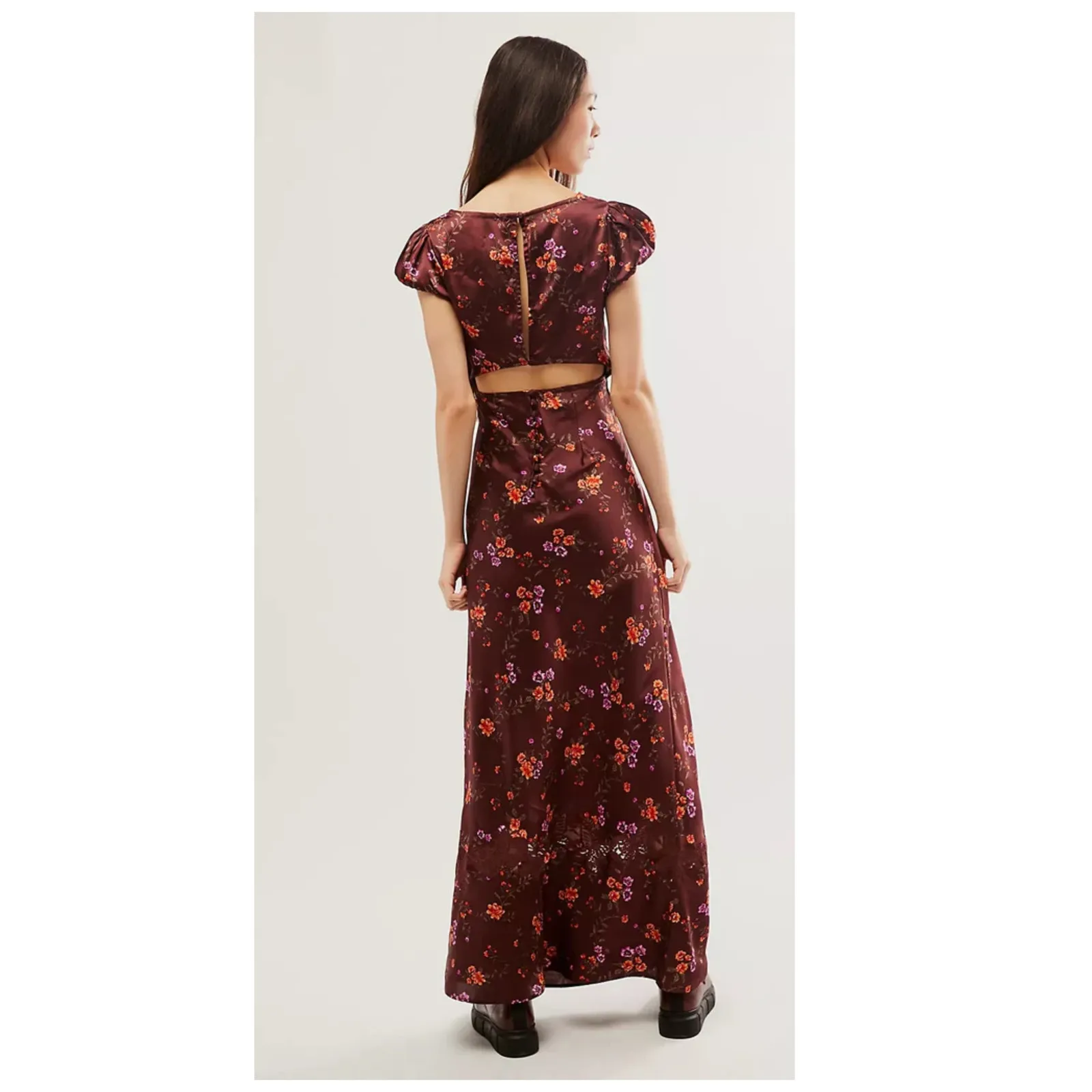 Free People Butterfly Babe Cutout Maxi Dress Size Small - Image 3