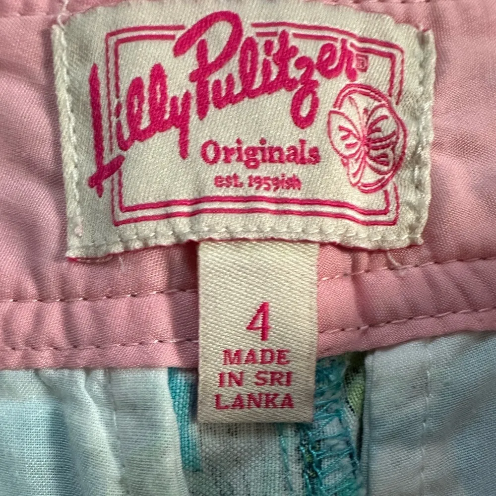 Lilly Pulitzer Originals Jungle Glam Toile Blue Pink Callahan Shorts Size 4 - Image 8
