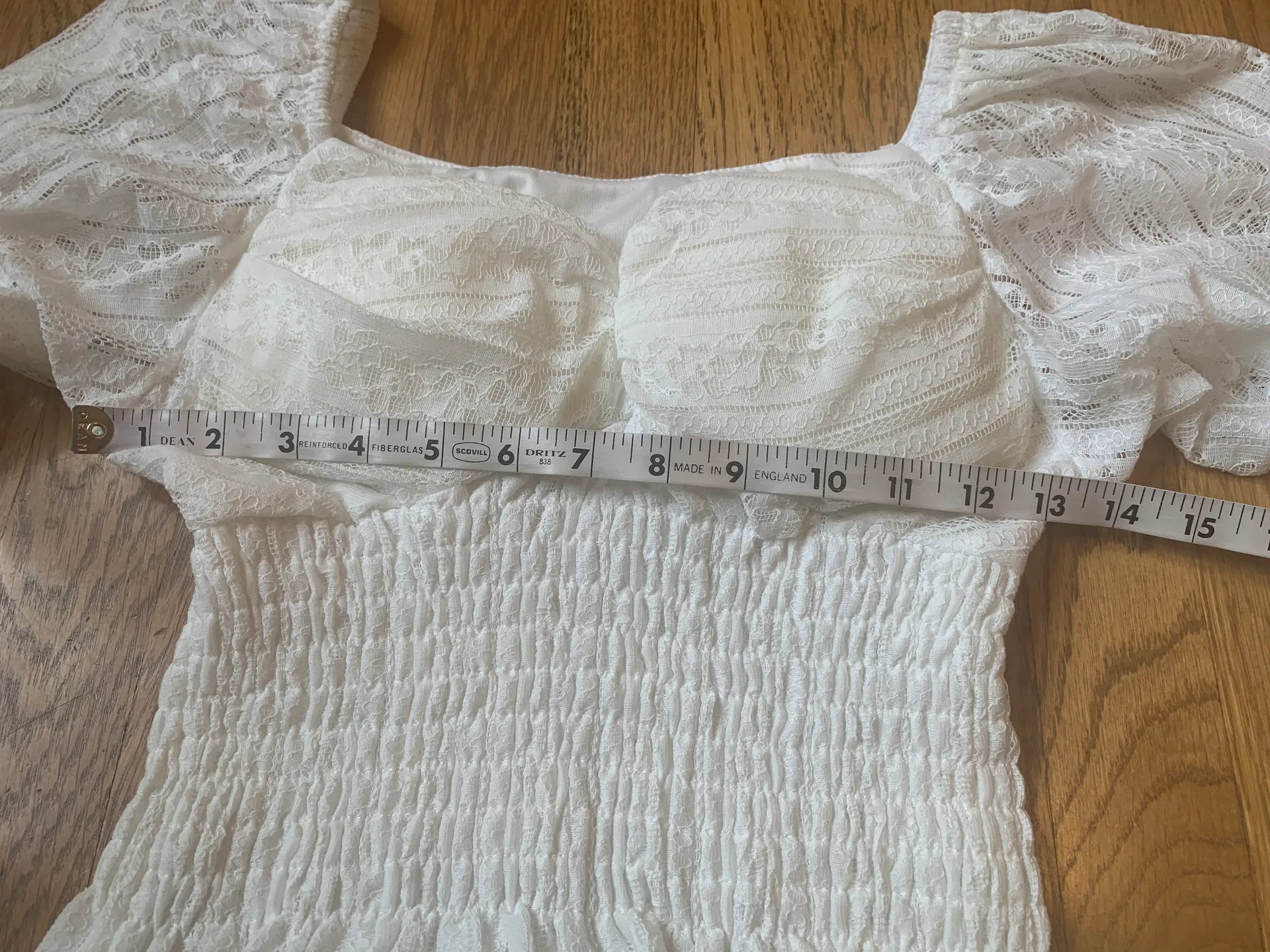 Long Sleeve White Lace Top - Image 6