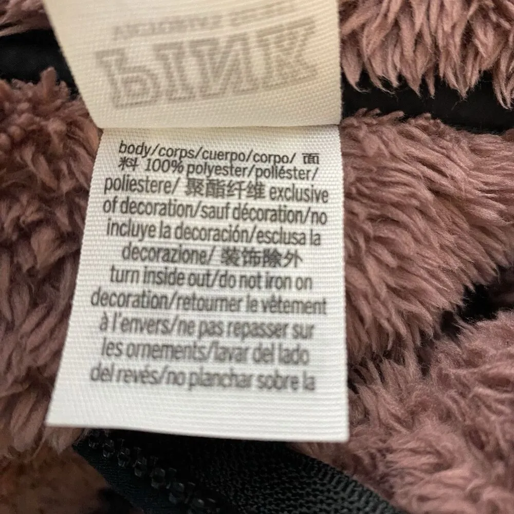 VS PINK Teddy Fleece Half Zip Pullover Sweater Sweatshirt Jacket Size Medium - Image 7