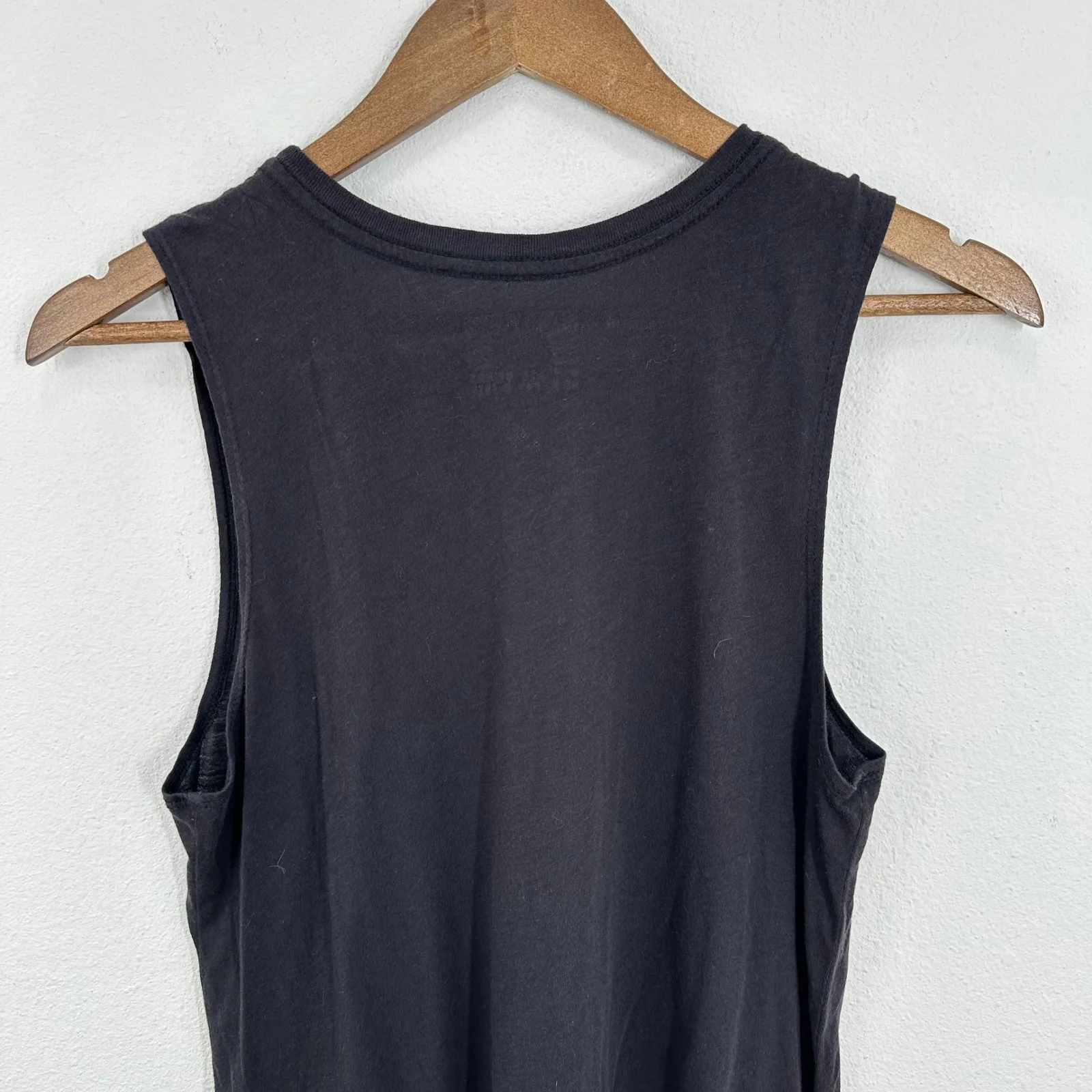 Spiritual Gangster Black Tank Size Small Micro Modal LOVE Rainbow‎ Heart Graphic - Image 5