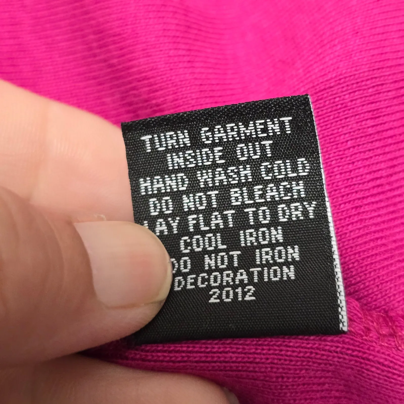 Rafaella Cardigan Magenta Pink 3/4 Sleeve Floral Embellished Cotton Medium - Image 7