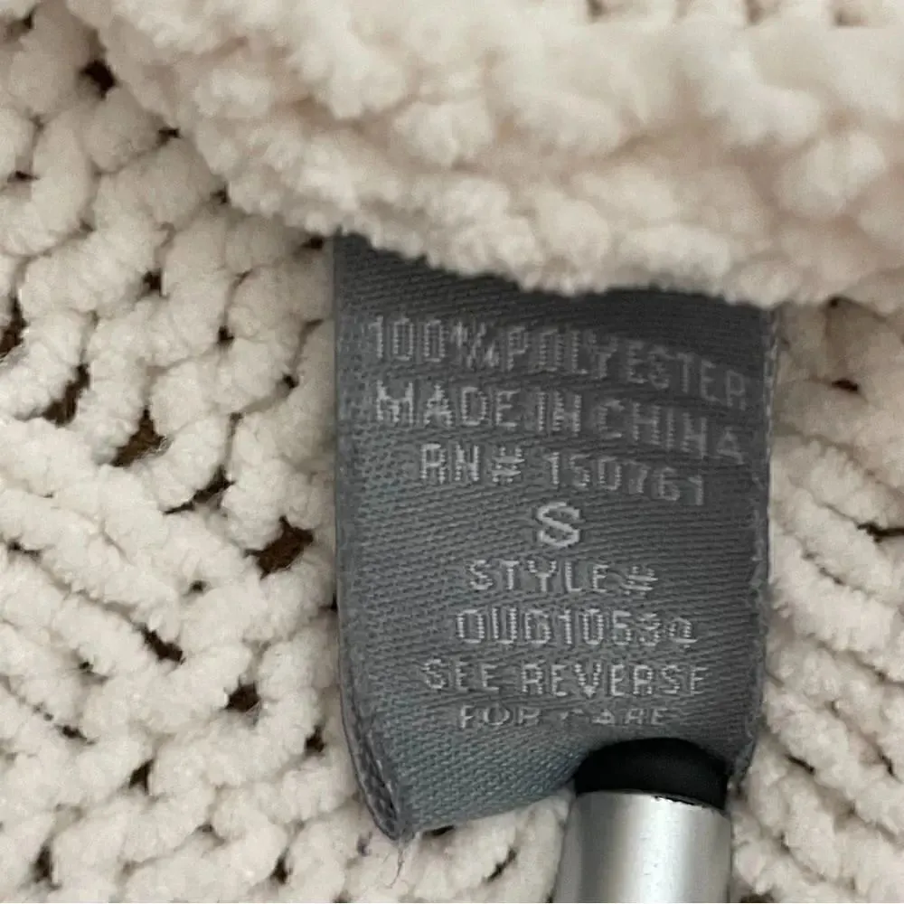 Charlotte Russe Boho Ribbed Knitted Oversized Ivory  Cardigan Sweater SZ S - Image 7