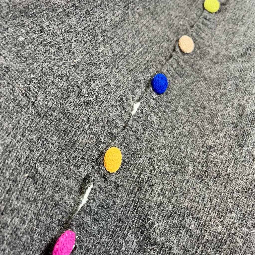 Carolina amato Womens unique wool blend scarf Gray - Image 8