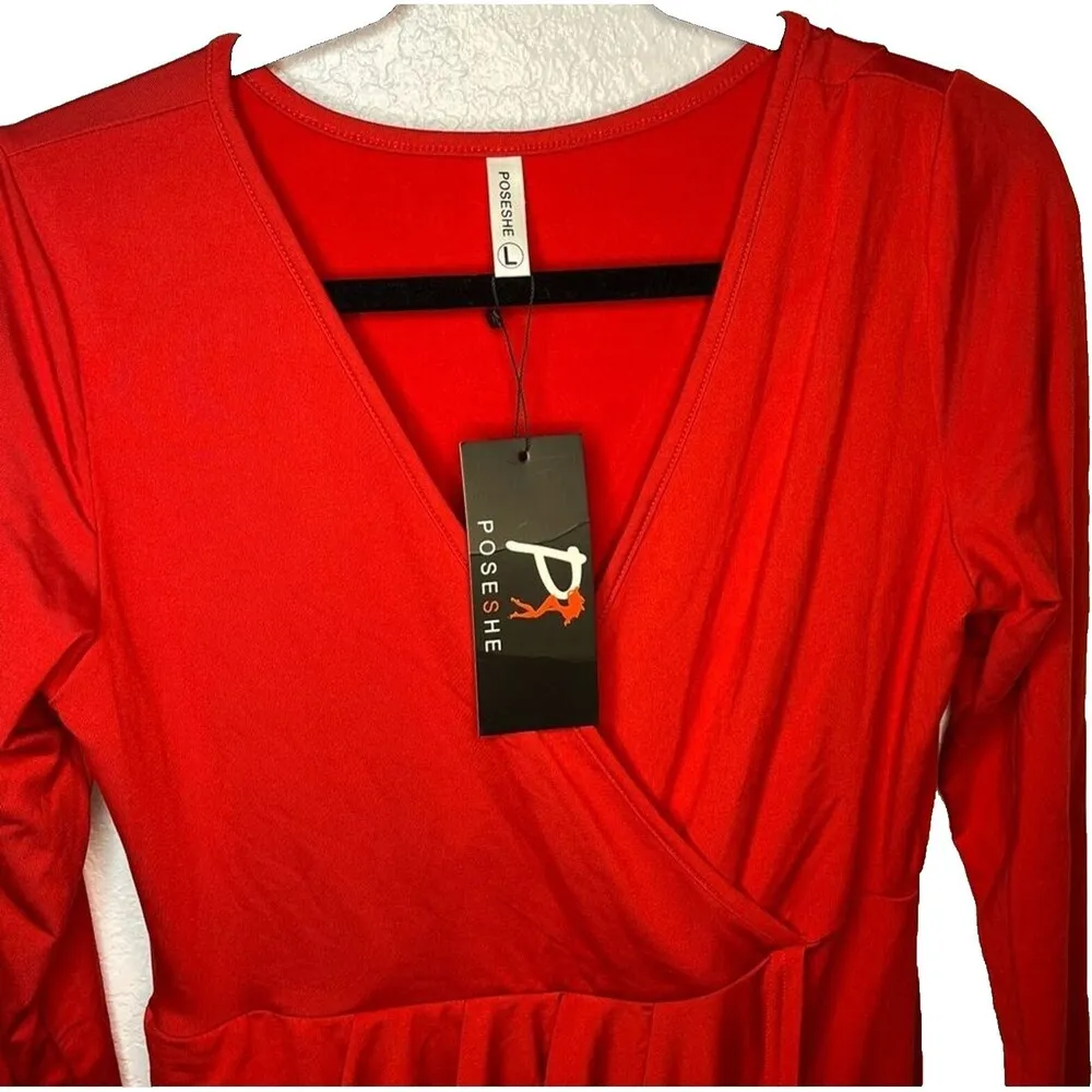 Poseshe Valentine Red Deep V - Image 5