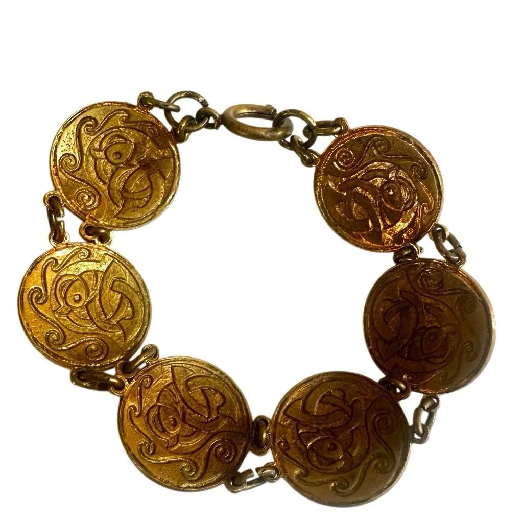 Vintage Cloisonné Enamel Link Bracelet - Image 6