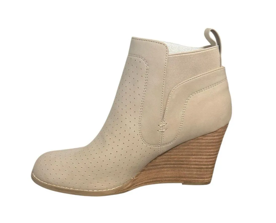 New! DV by Dolce Vita Gerdy Wedge Comfort Bootie in Beige - Image 3