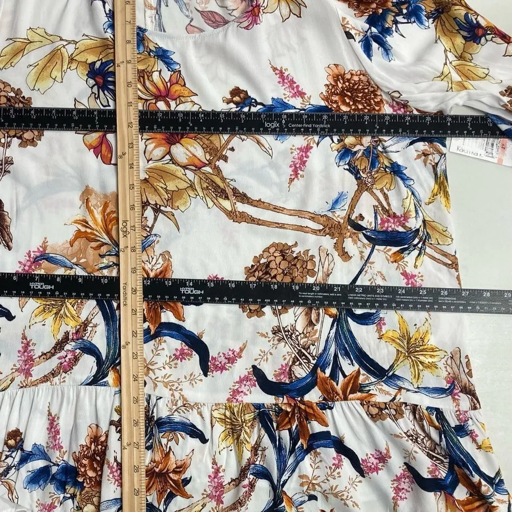 KAREN KANE‎  Women’s Multicolored Fall Leaf Design Top Size 2X Style Flo - Image 7