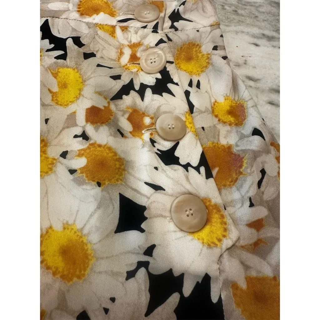 Zara Women's Floral A-Line Skirt Size 5 Multicolor Short Casual - Image 3