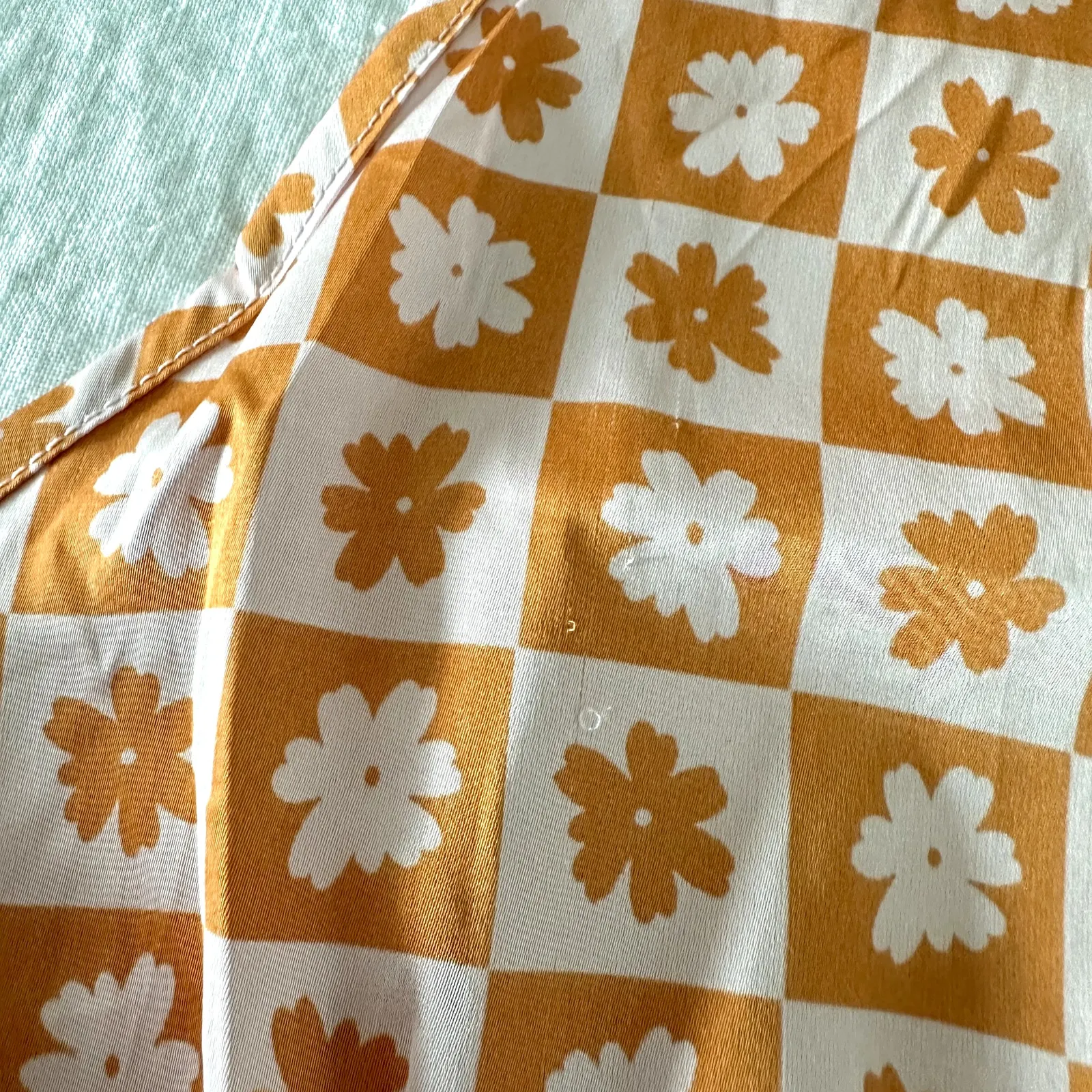 Altar'd State Floral Checkered Crop Top - Image 8