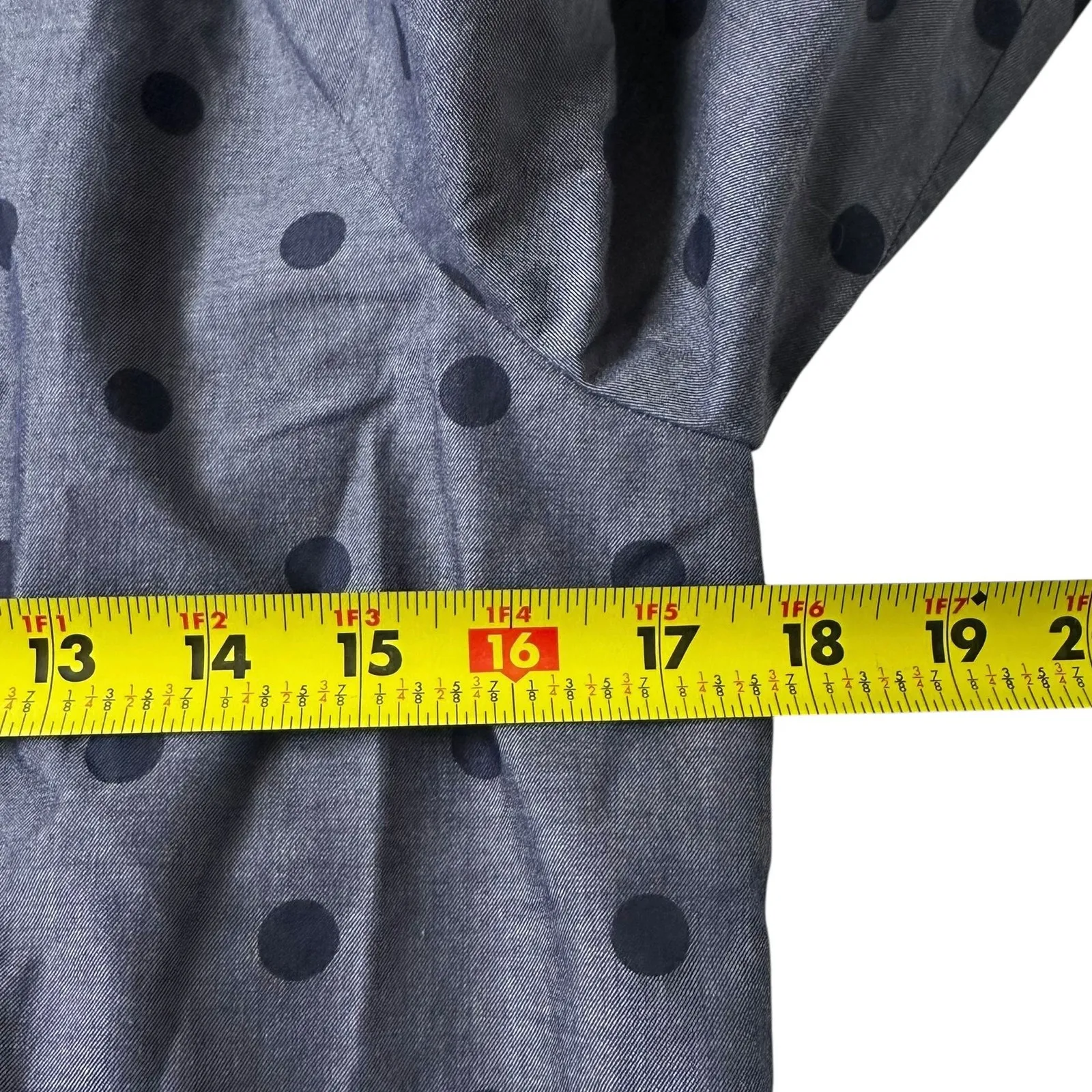 Banana Republic Blue Polka Dots Missing Belt Trench Coat Women's Size XS | 53-5 - Image 6