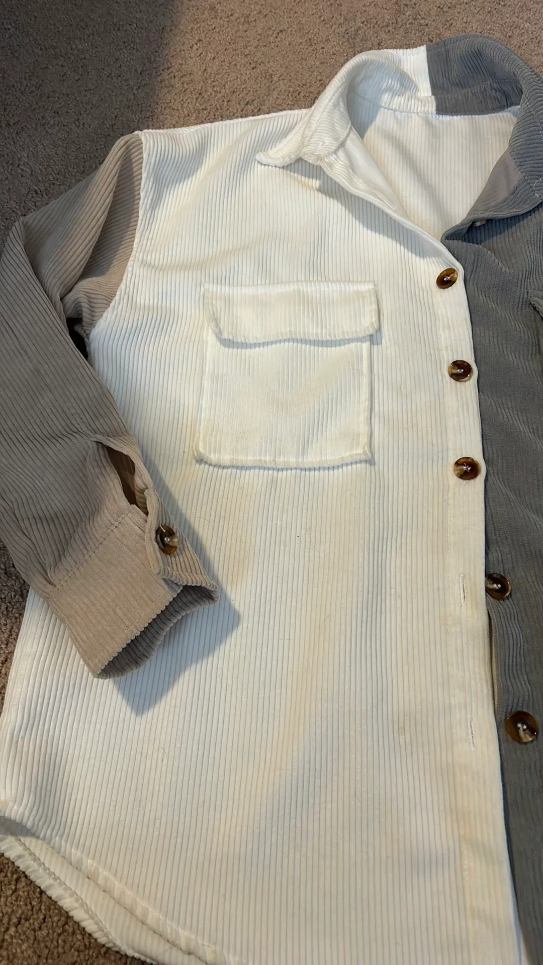 Multicolor Button Down Tan Size M - Image 6