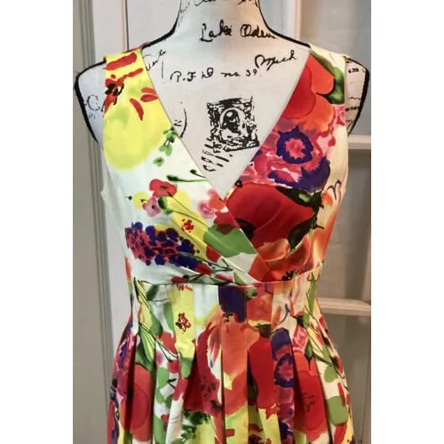 New directions floral Pocketed petite women’s dress NWOTS Red Size 10P - Image 10