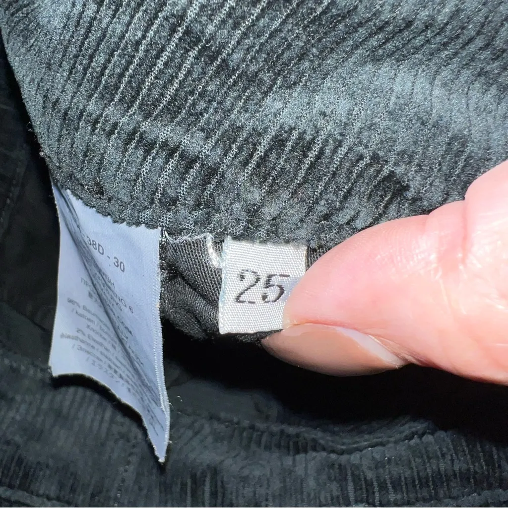 Black Pearl Corduroy Straight Pants - Image 12