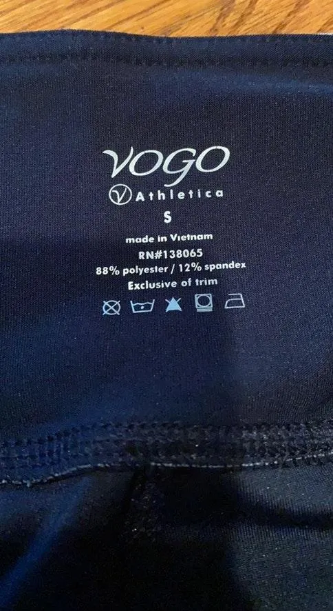 Cropped Cut Out Leggings Blue - Image 4