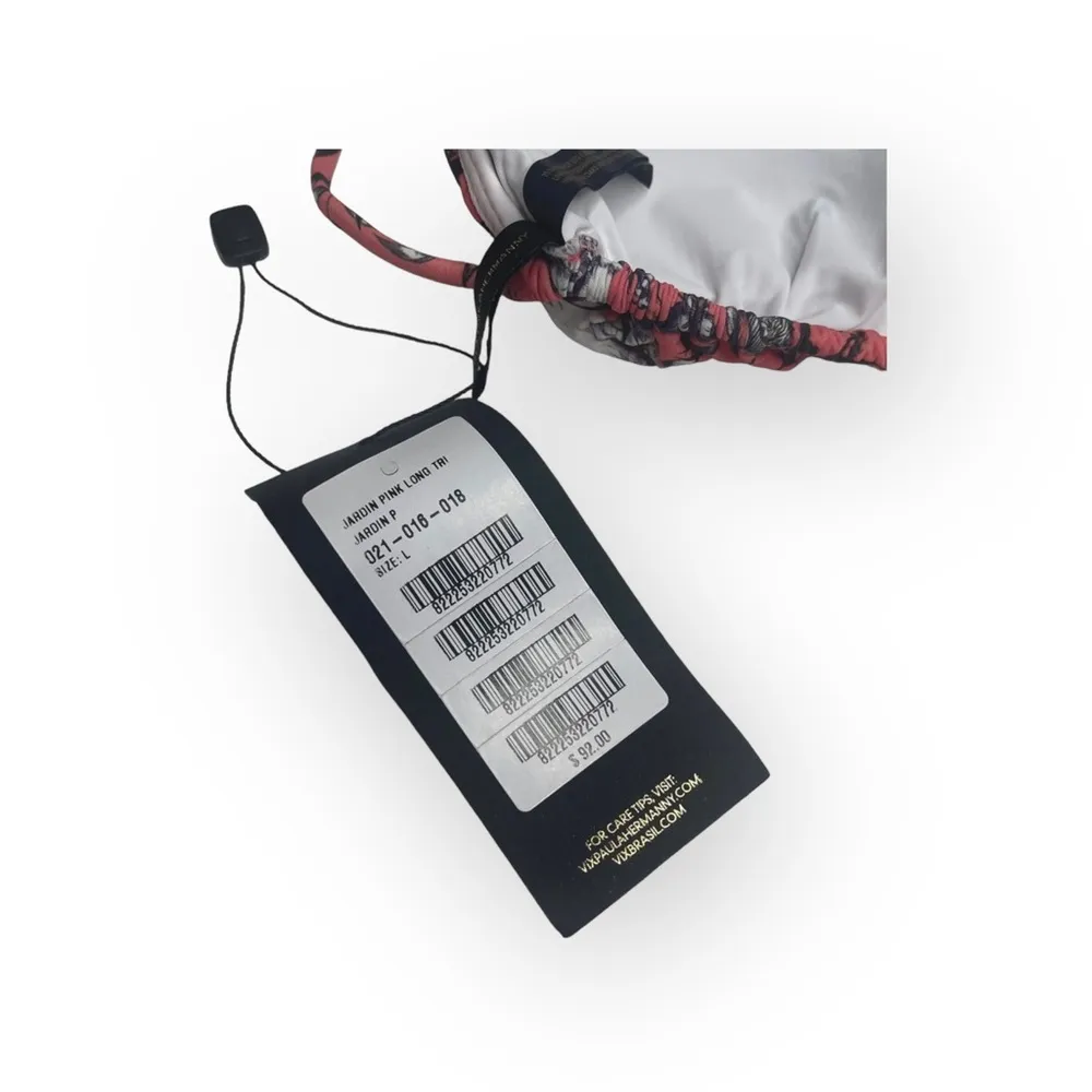 new Vix ⁂ Print String Bikini Triangle Halter Top ⁂ Pink Floral ⁂ Large ⁂ D Cup - Image 11