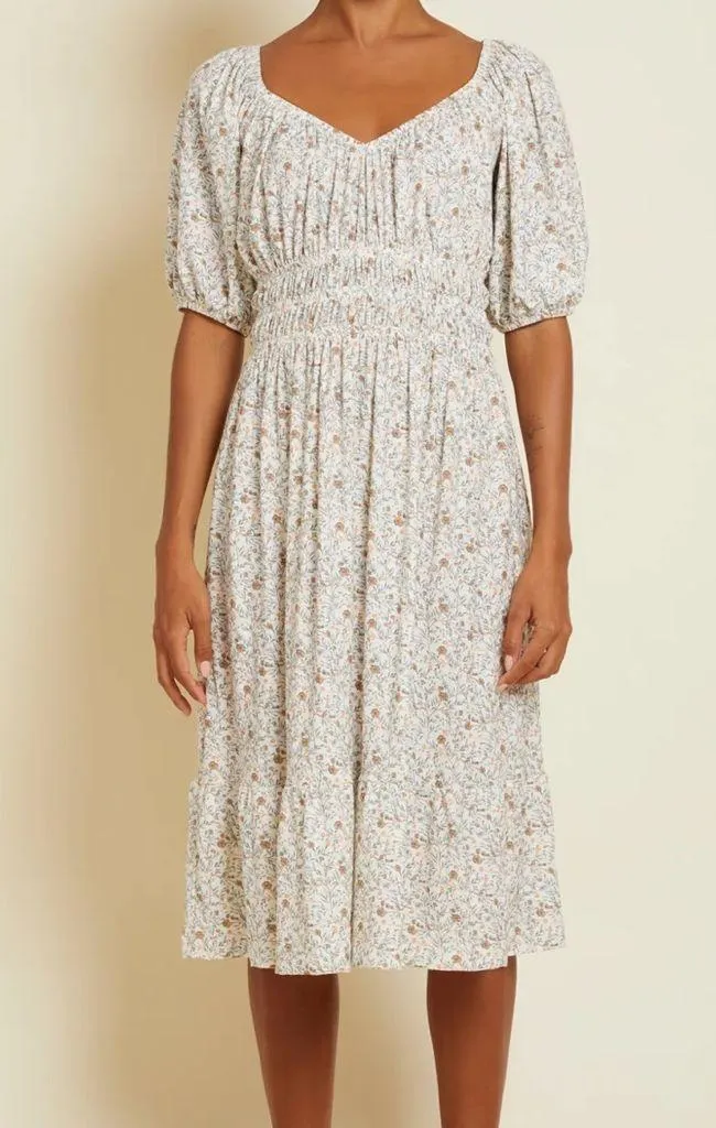 NATION LTD Fabia Floral Pima Cotton Midi-Dress - Image 7