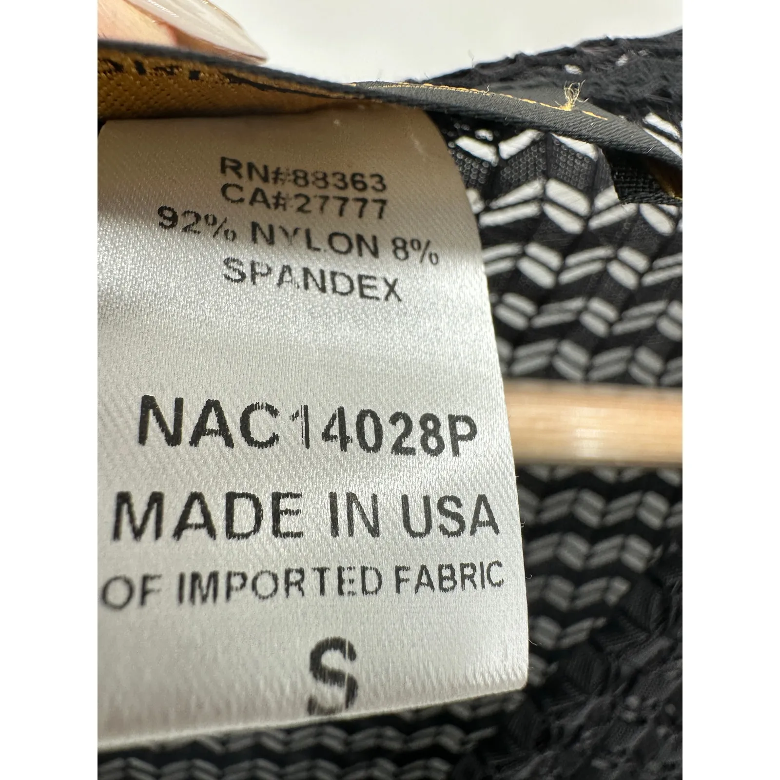 Jordan Taylor Sheer Black Tunic Swim Cover-Up V-Neck Bell Sleeve Size S Beach - Image 7