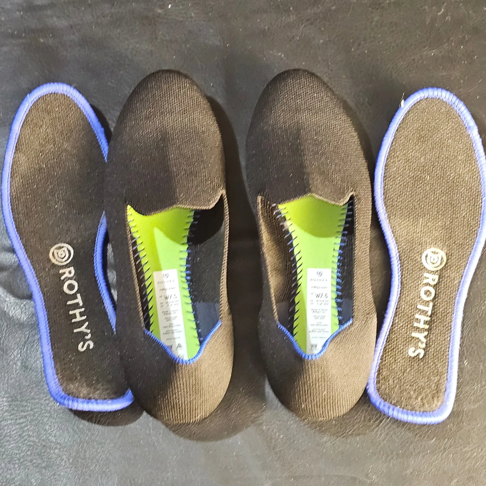 Rothy's Womens Black Loafers Flats‎ Shoes 7.5 - Image 6