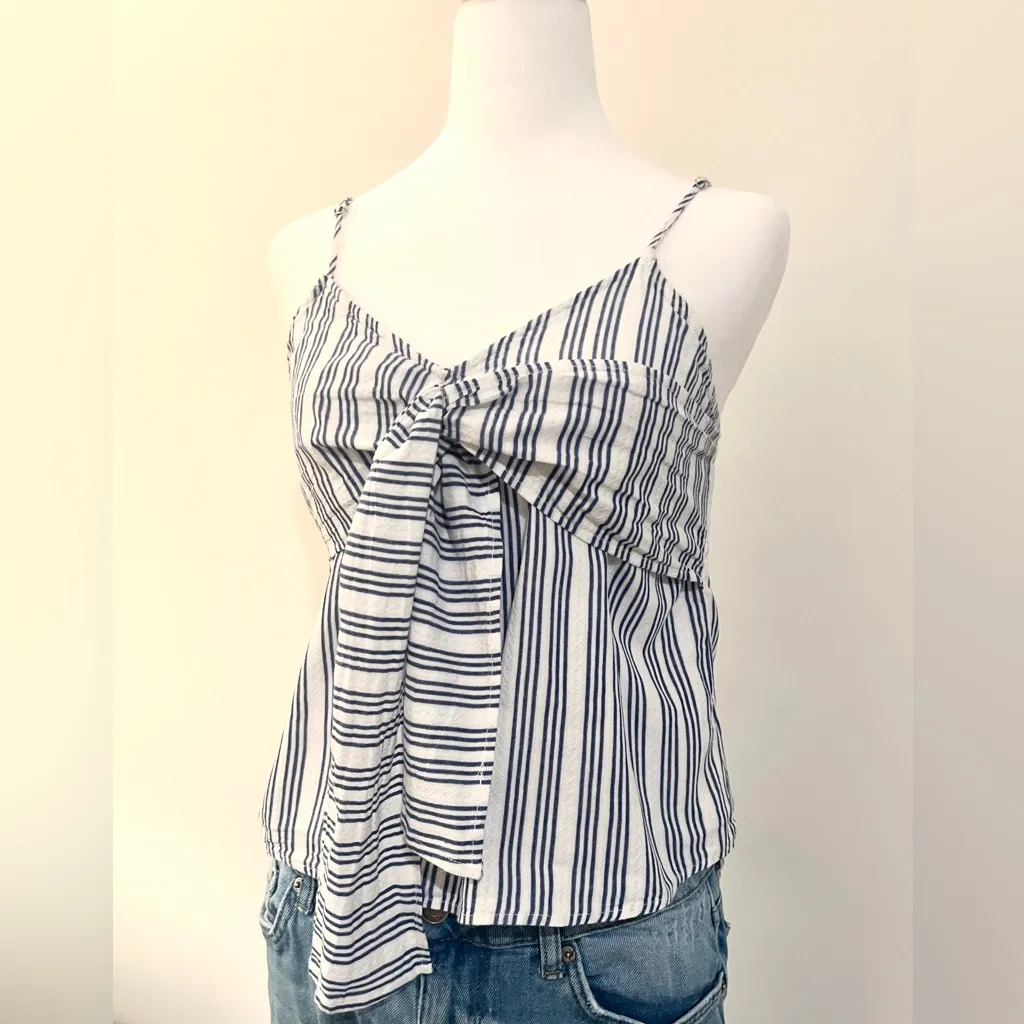 Chocolate Black and White Striped Camisole Blue Size M - Image 2