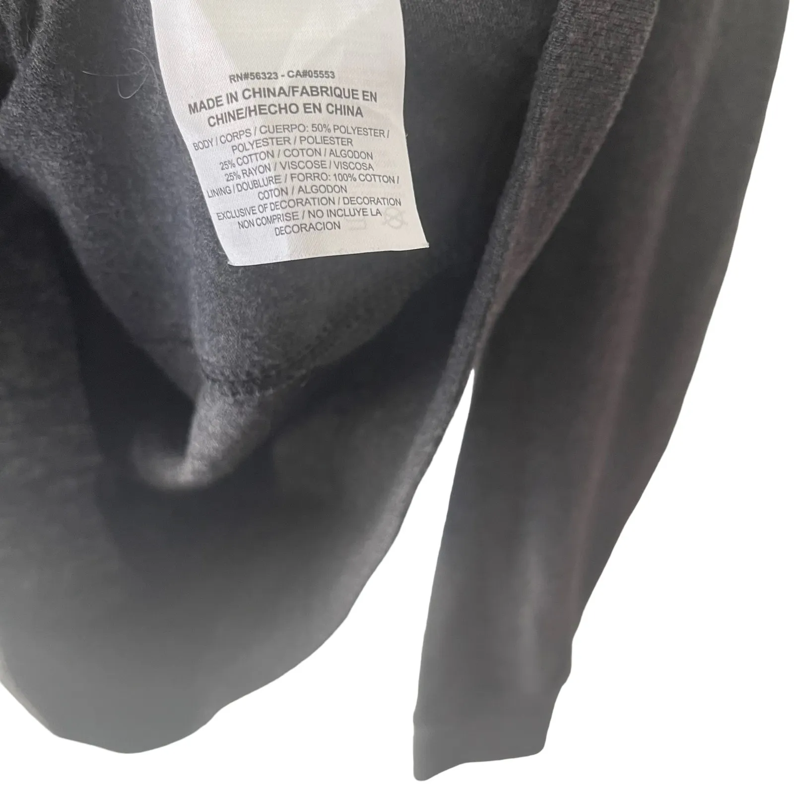 Nike Grey White Size Small Full Zip‎ Hooded Sweater - Image 5