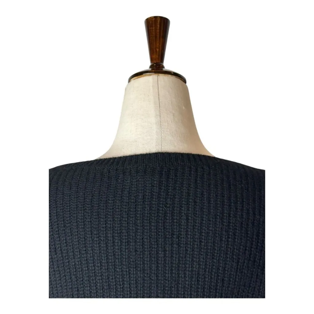 Club Monaco Sweater Women XS Black Italian Cashmere Knit Pullover Quiet‎ Luxury - Image 4