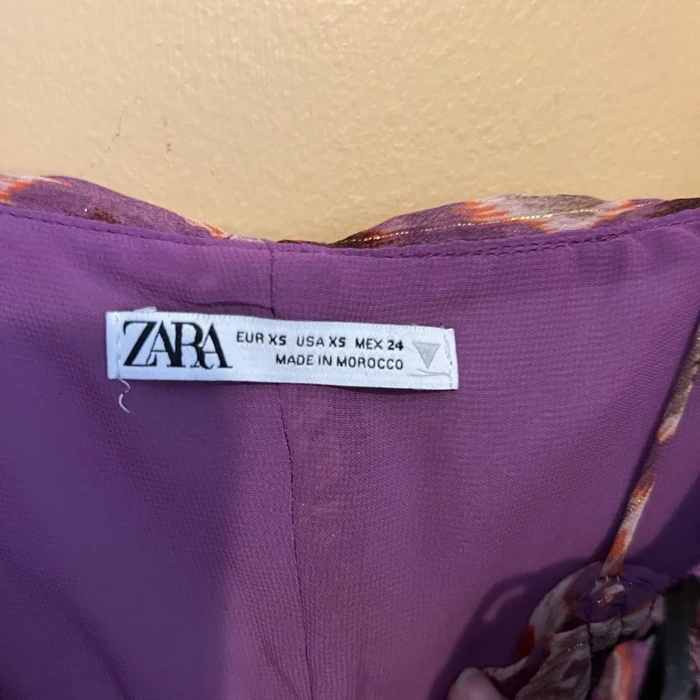 Zara cut out rushed Dress - Image 11