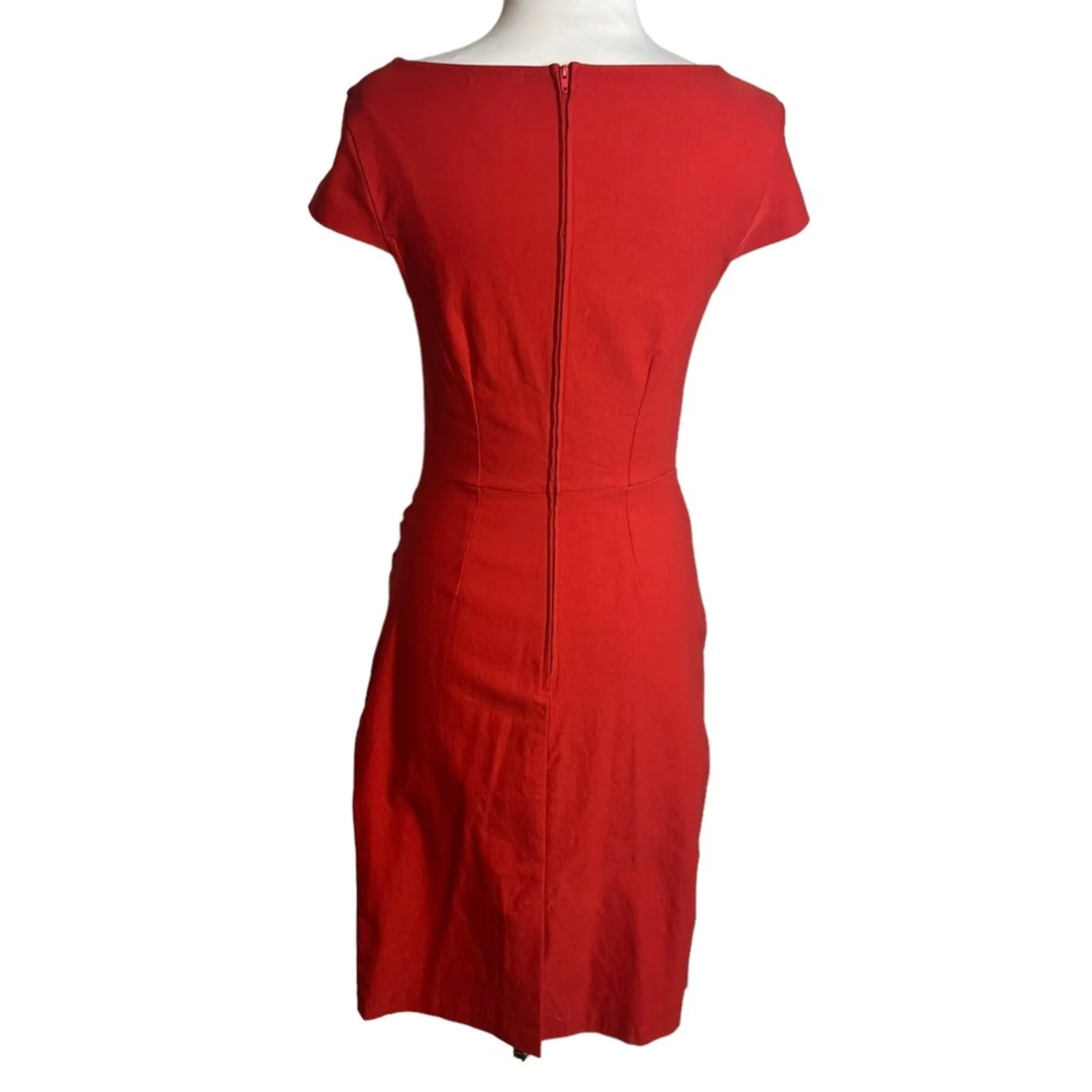 Modcloth Dear fiery red cut out dress pin up retro Sz M - Image 3