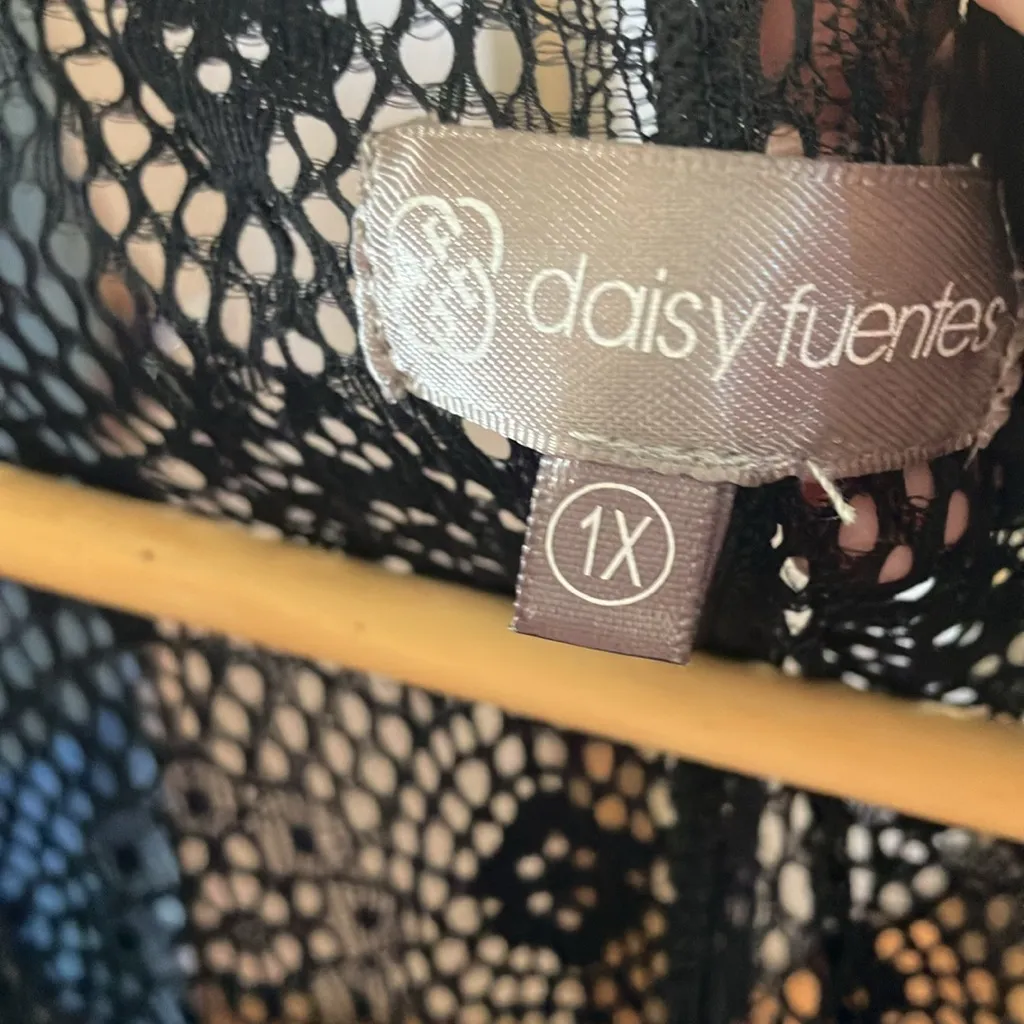 FINAL MARKDOWN Daisy Fuentes Elegant Black Lace nighty 1X NWT - Image 6