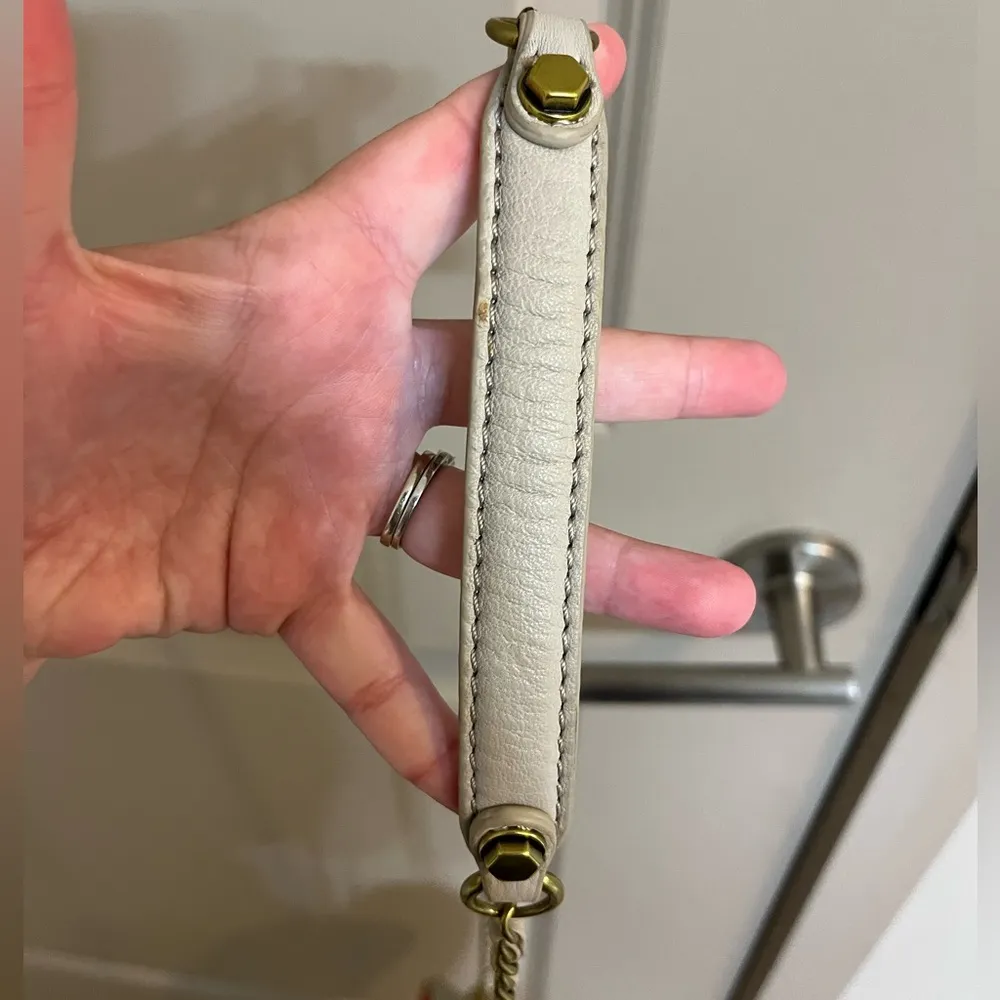 orYANY Leather Pebbled Red/White Crossbody Bag Red - Image 12