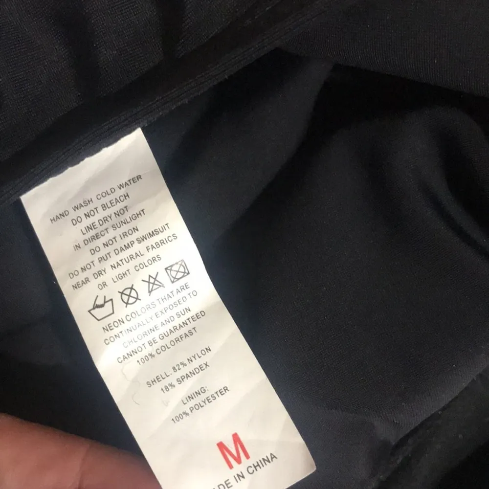 Vetinee Swim Skirt with Zipped Pocket Black Women's Size Medium - Image 8