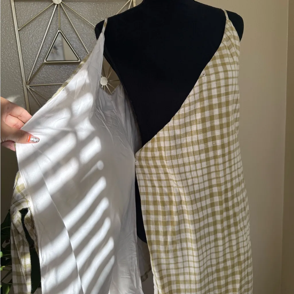 Free People Gingham Tie Dress - Image 7