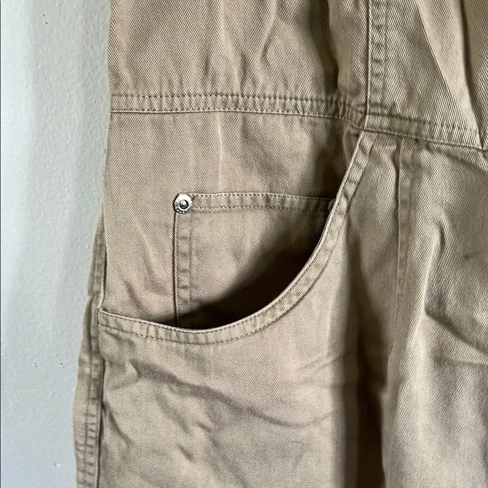 Vintage St. John’s Bay Tan / Beige Button-down Scoop Neck Sundress - Image 5