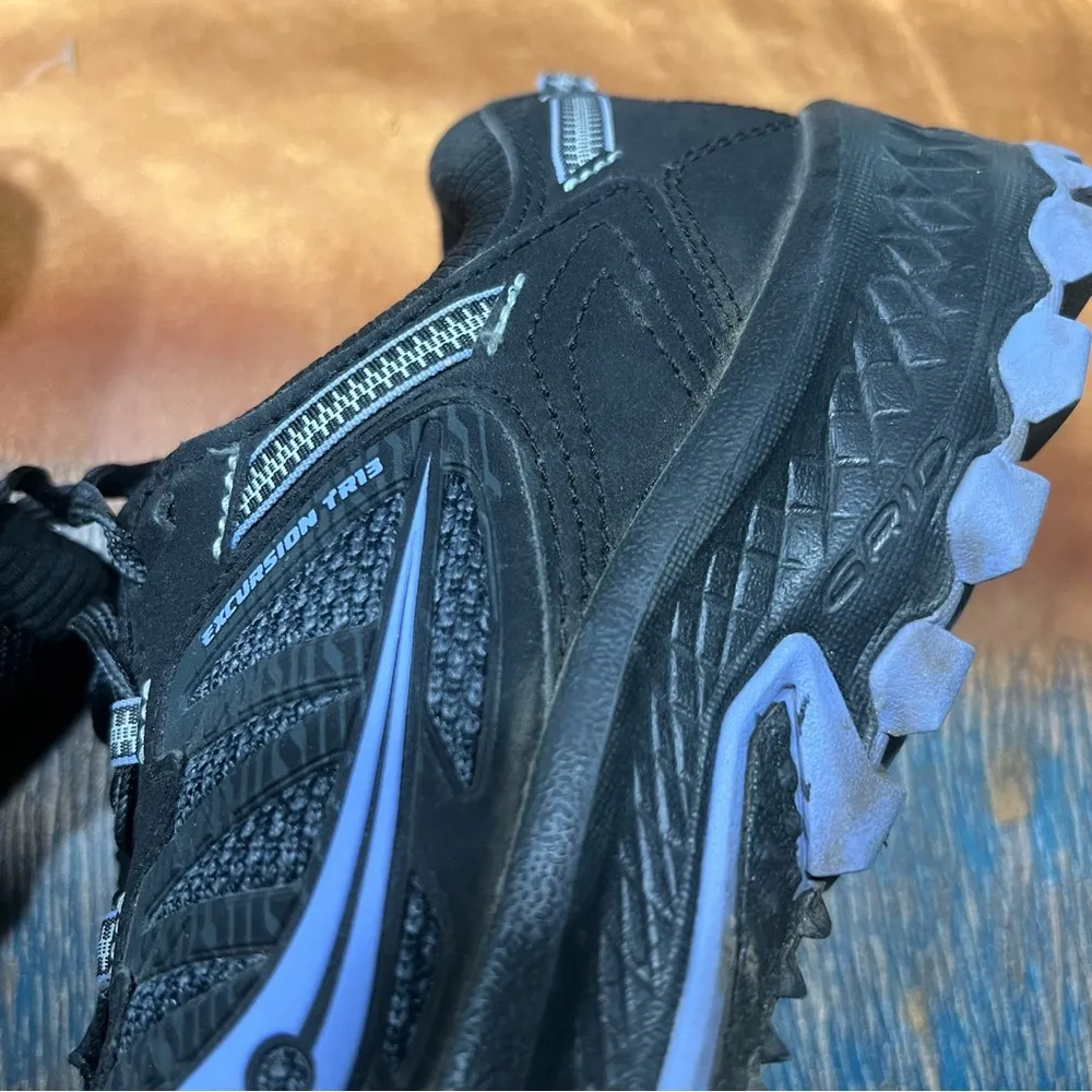 Saucony Excursion TR13 Trail Running Shoes size 8.5 black purple - Image 4