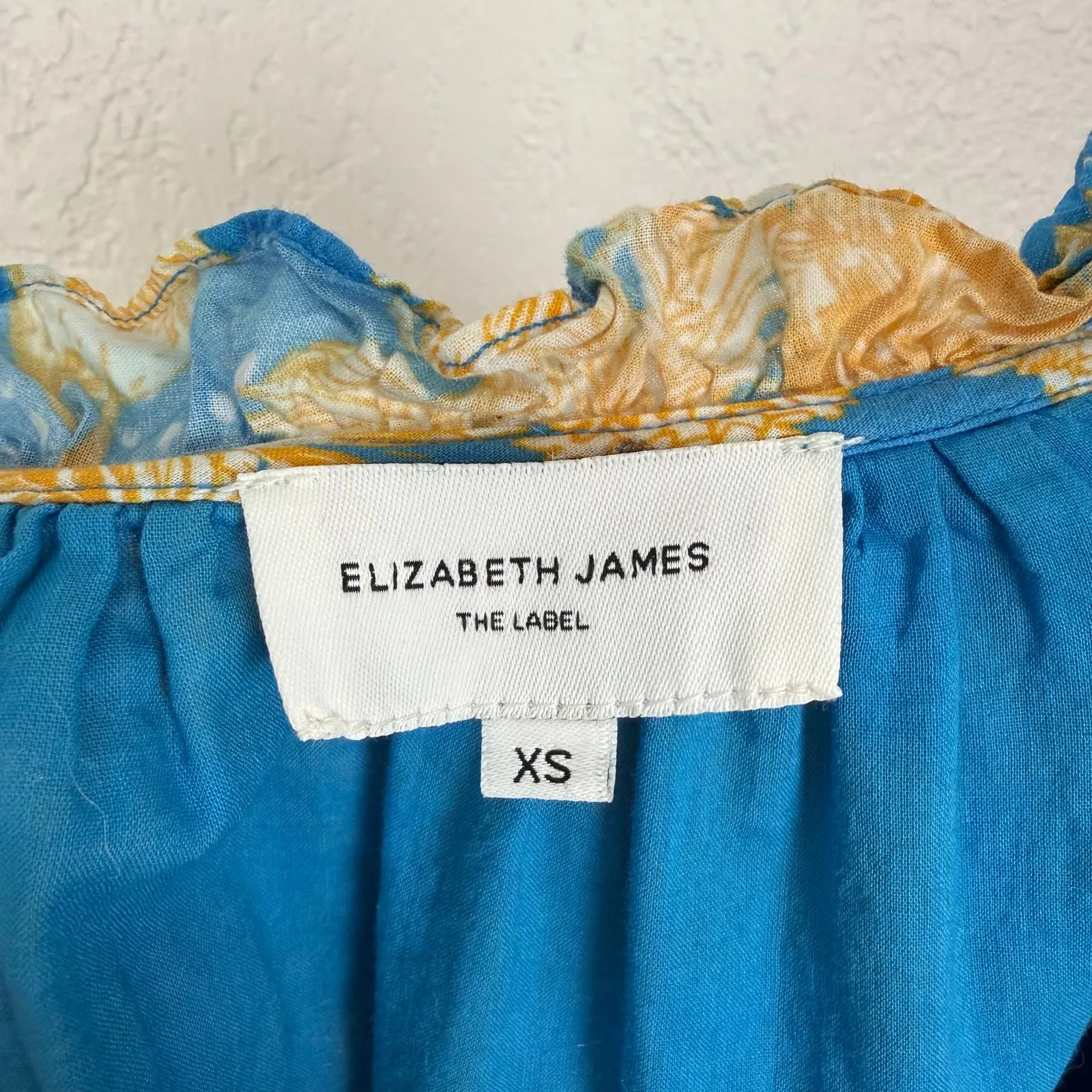 Elizabeth James The Label Tinsley Dress Tropical Toile Resort Vacation Size XS - Image 4