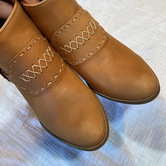 Anthropologie Stivali Maipore Western Ankle Boots Brune 37/ US‎ 6.5/7 - Image 2