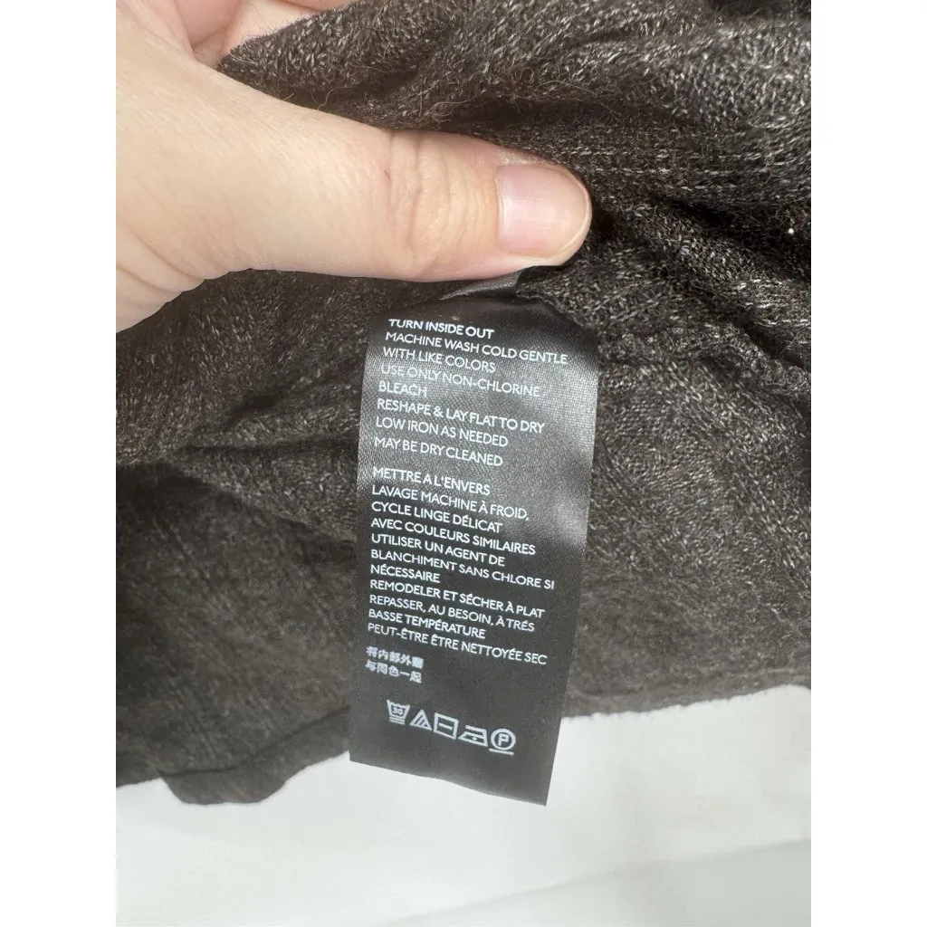 Maeve Anthropologie Rafela Hucci Surplice Top XS Brown Minimalist Granolagirl - Image 4