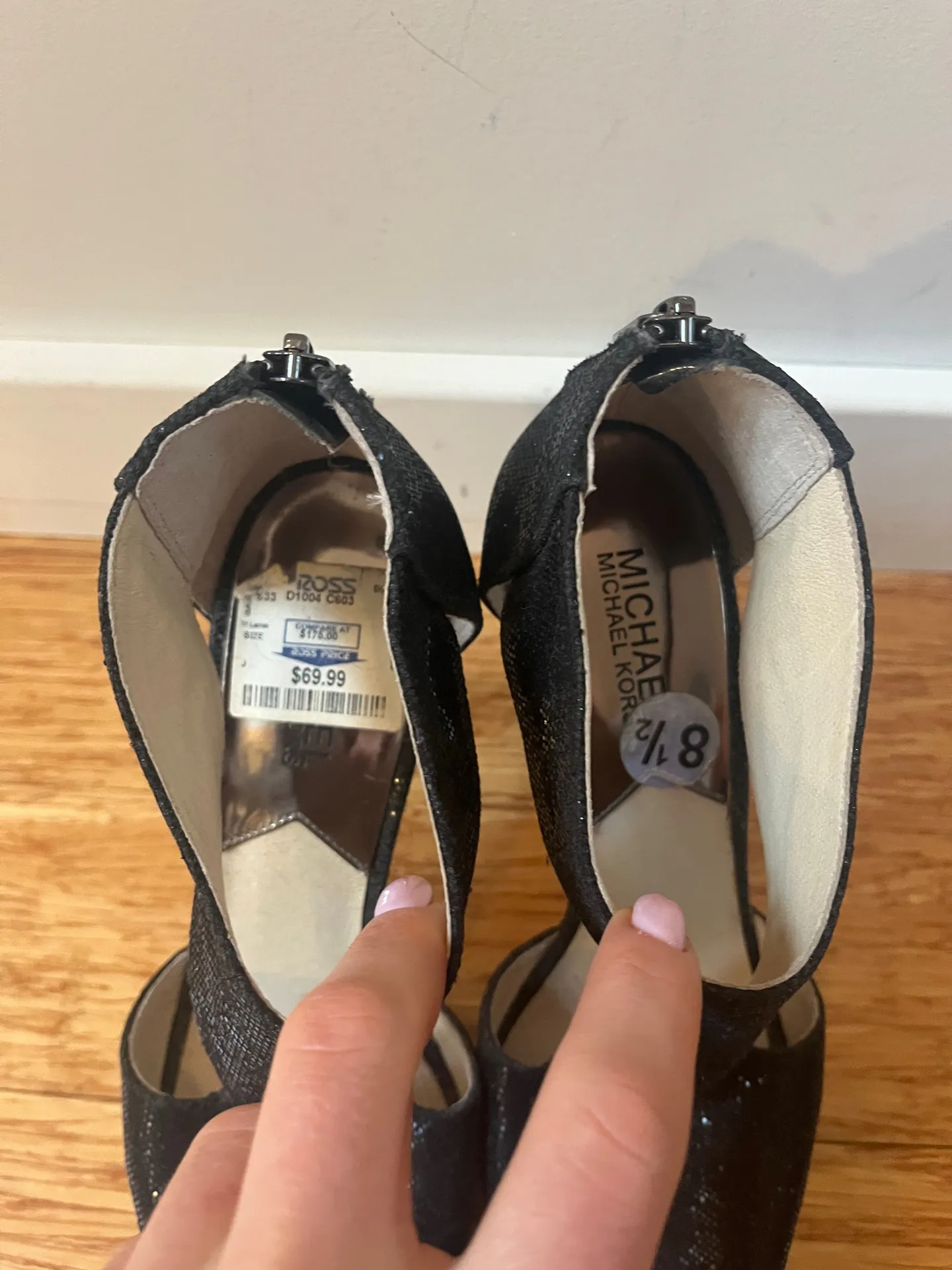 Michael Kors Heels Black Sparkle Pump 8.5 - Image 6