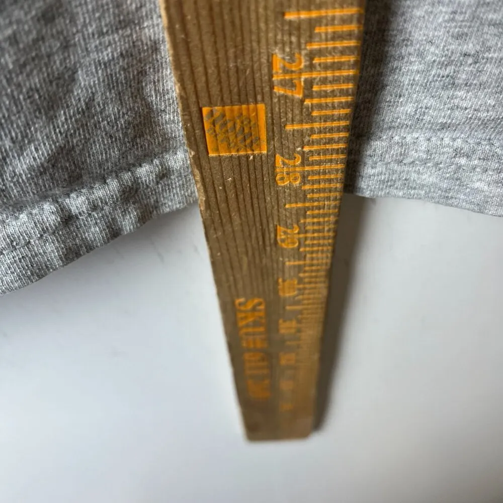 Vintage New York T Shirt Gray Large L Destination Embroidered Tee Cotton Solid - Image 7