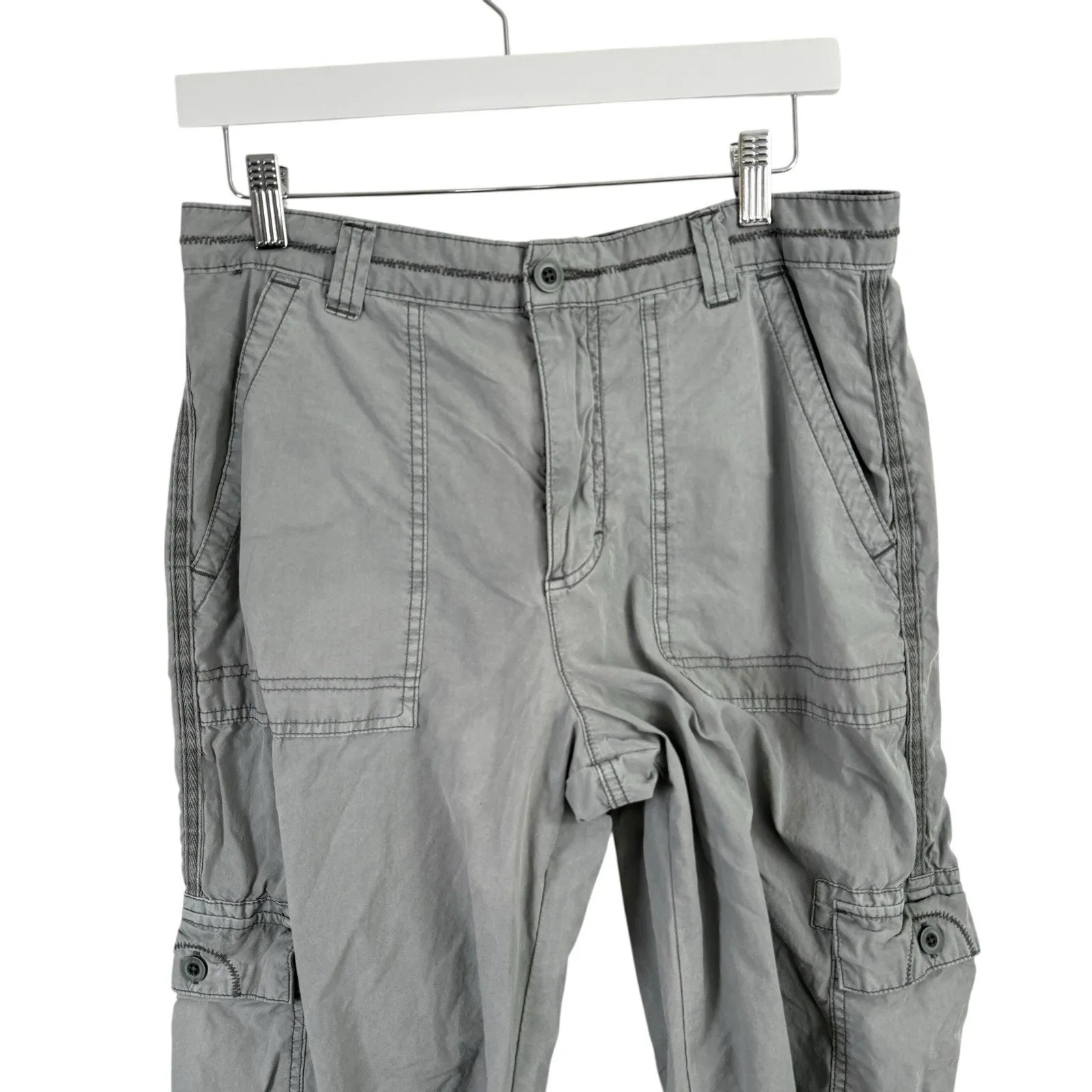 Pilcro Anthropologie Ventura Lightweight Cargo Utility Pants Blue Y2K Womens 29 - Image 3