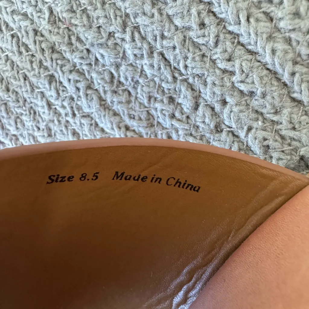 Dolce Vita Aleeya Red Floral Scarf Tie Leather Block Heel Peep Toe Sandals 8.5 - Image 7