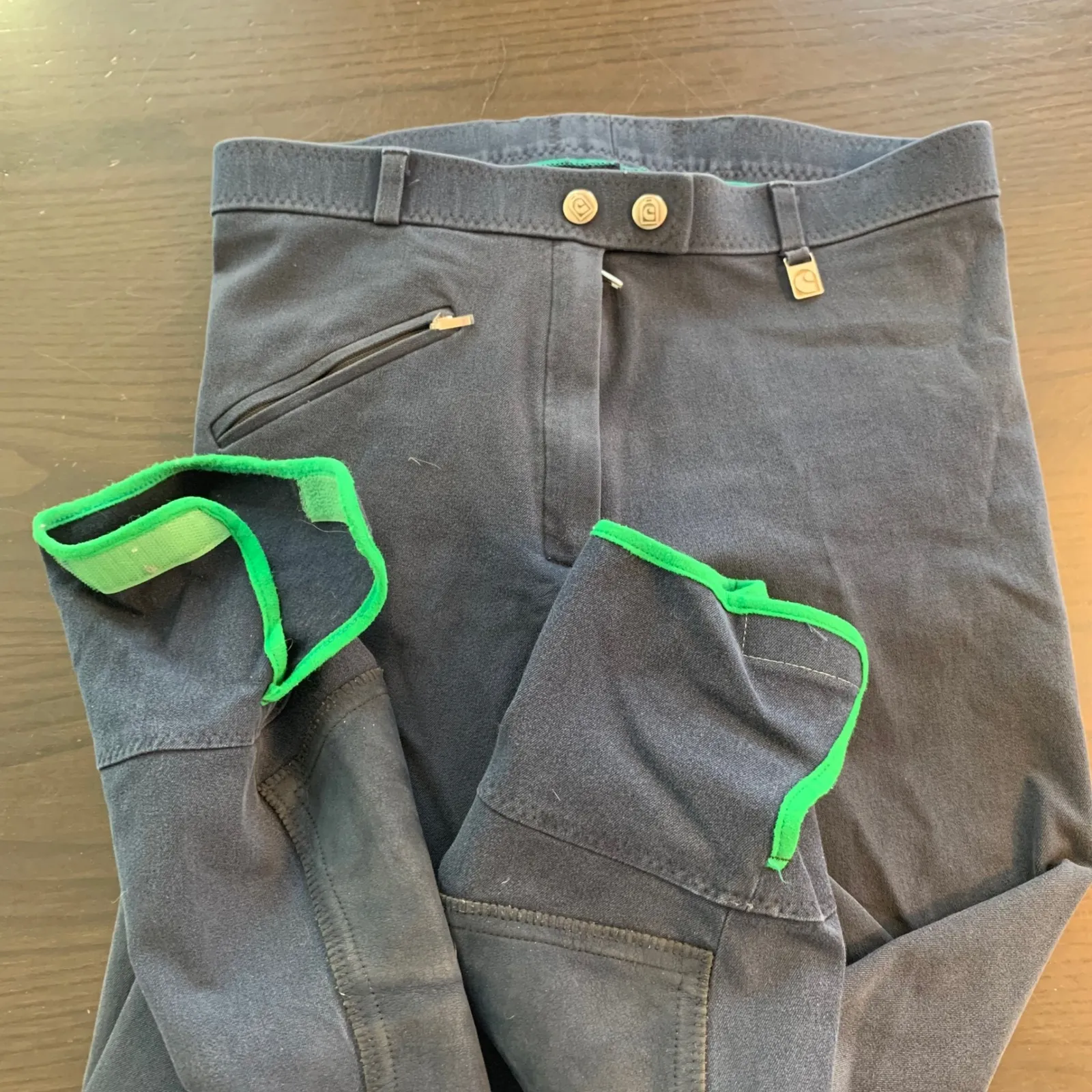 Cavallo Champion Navy Blue Riding Breeches Equestrian Pants Women's Size 30 HOLE - Image 7