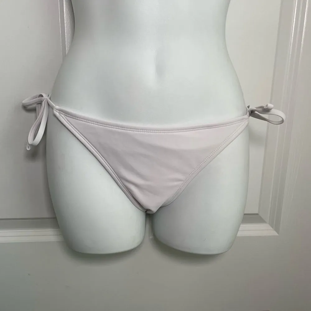 Xhilaration High Rise Side Ties White Bikini Medium - Image 5