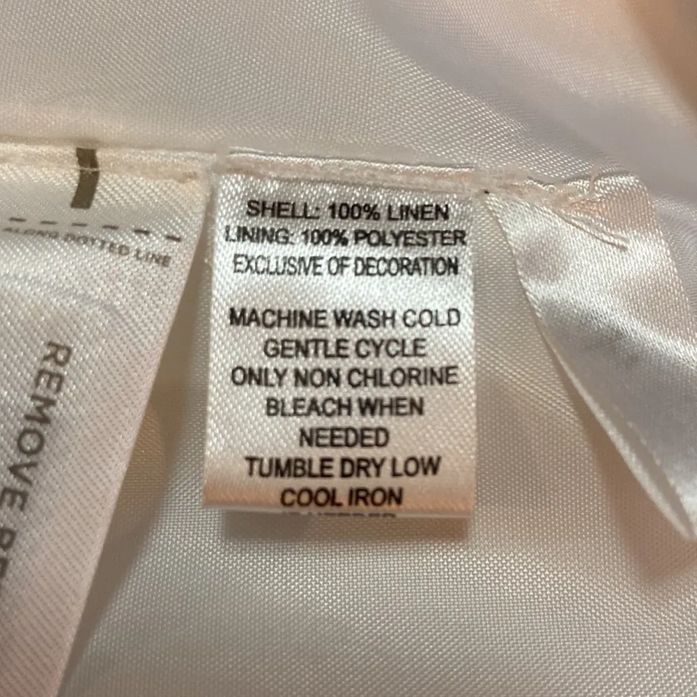 Ann Taylor Loft Linen Skirt lace details sz 10 - Image 3