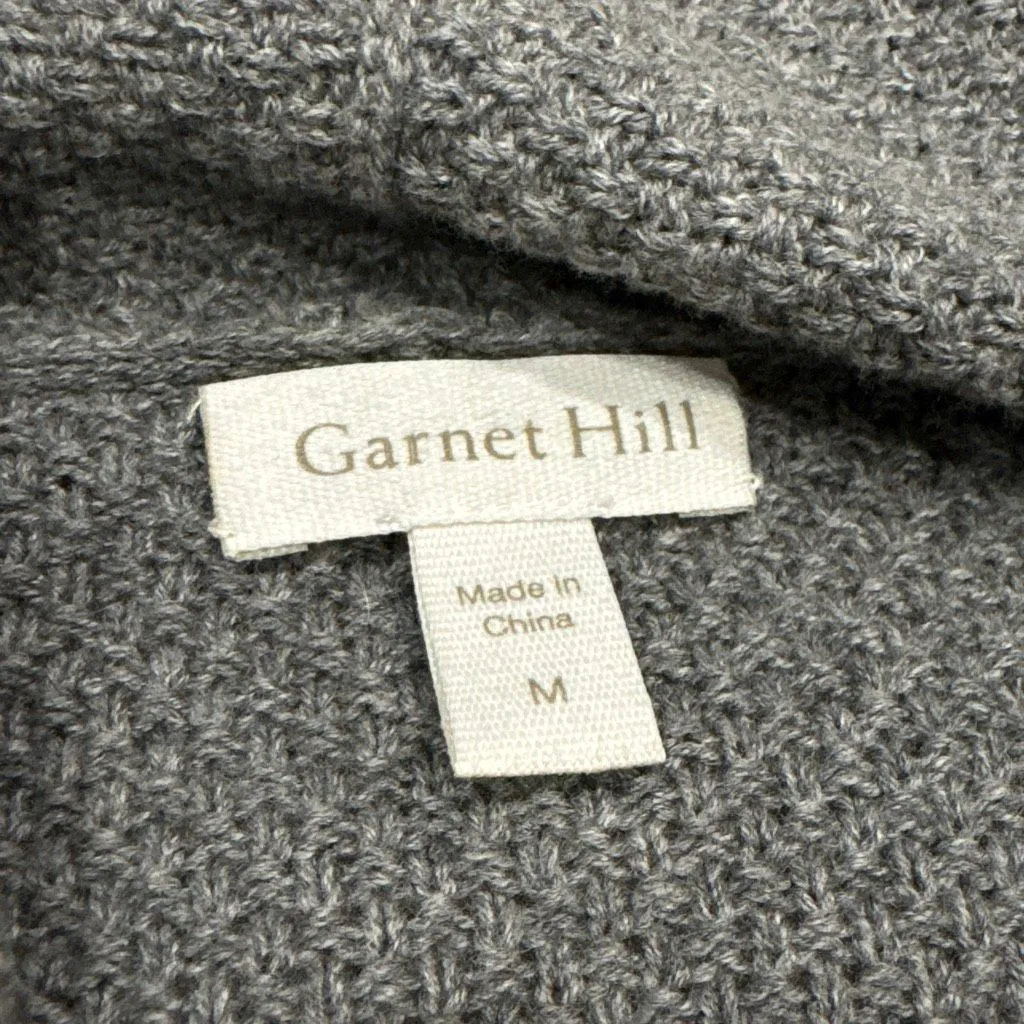 Garnet Hill merino wool open cardigan size medium - Image 2