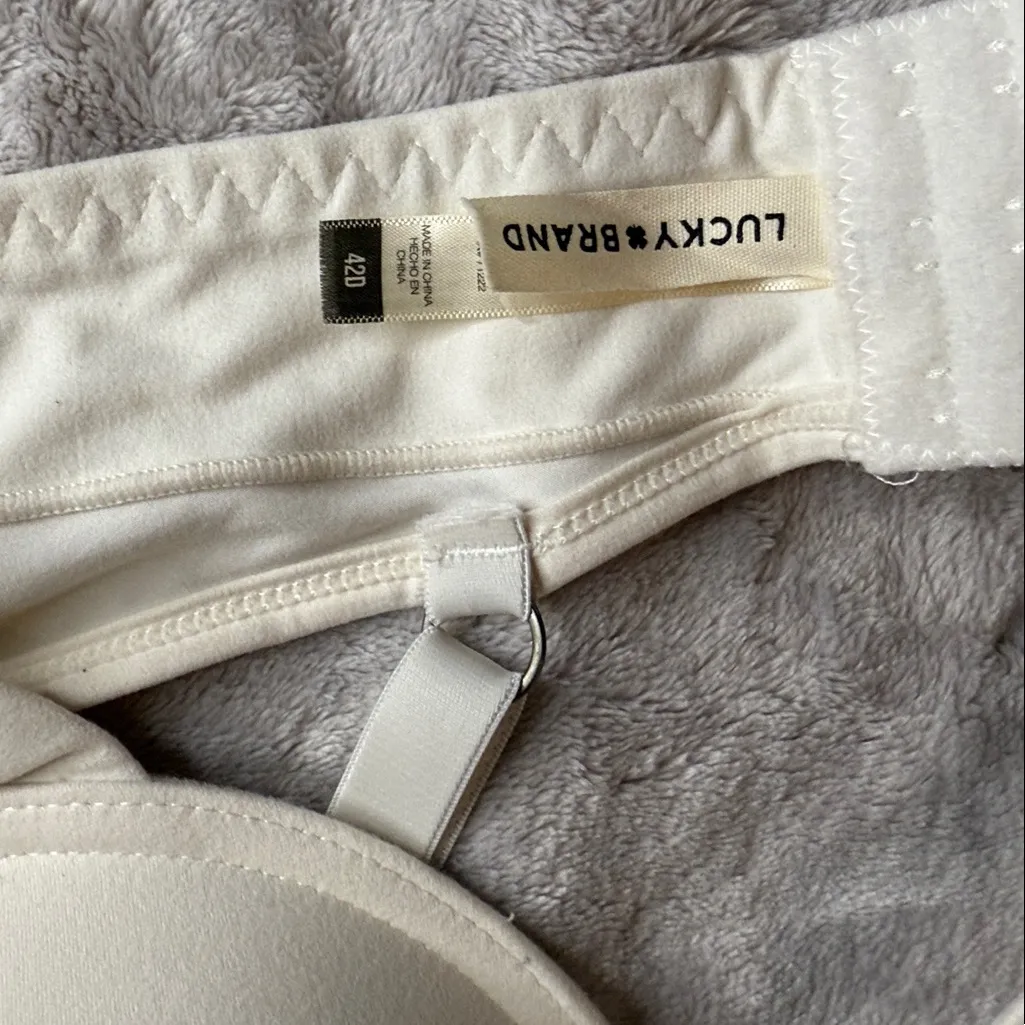 Lucky Brand Cream Women's Bra - Image 3