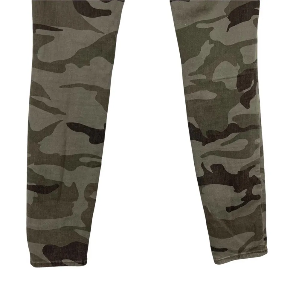 True Religion Halle Mid Rise Super Skinny Jeans In Destroyed Distressed Camo 27 - Image 9