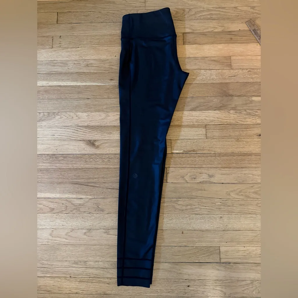 MPG Sportswear Black Faux Leather Sports Bra & Leggings Set - Image 4